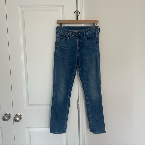 MOTHER The Mid Rise Dazzler Ankle Jean Straight Leg Wish Upon A Star - Picture 4 of 12